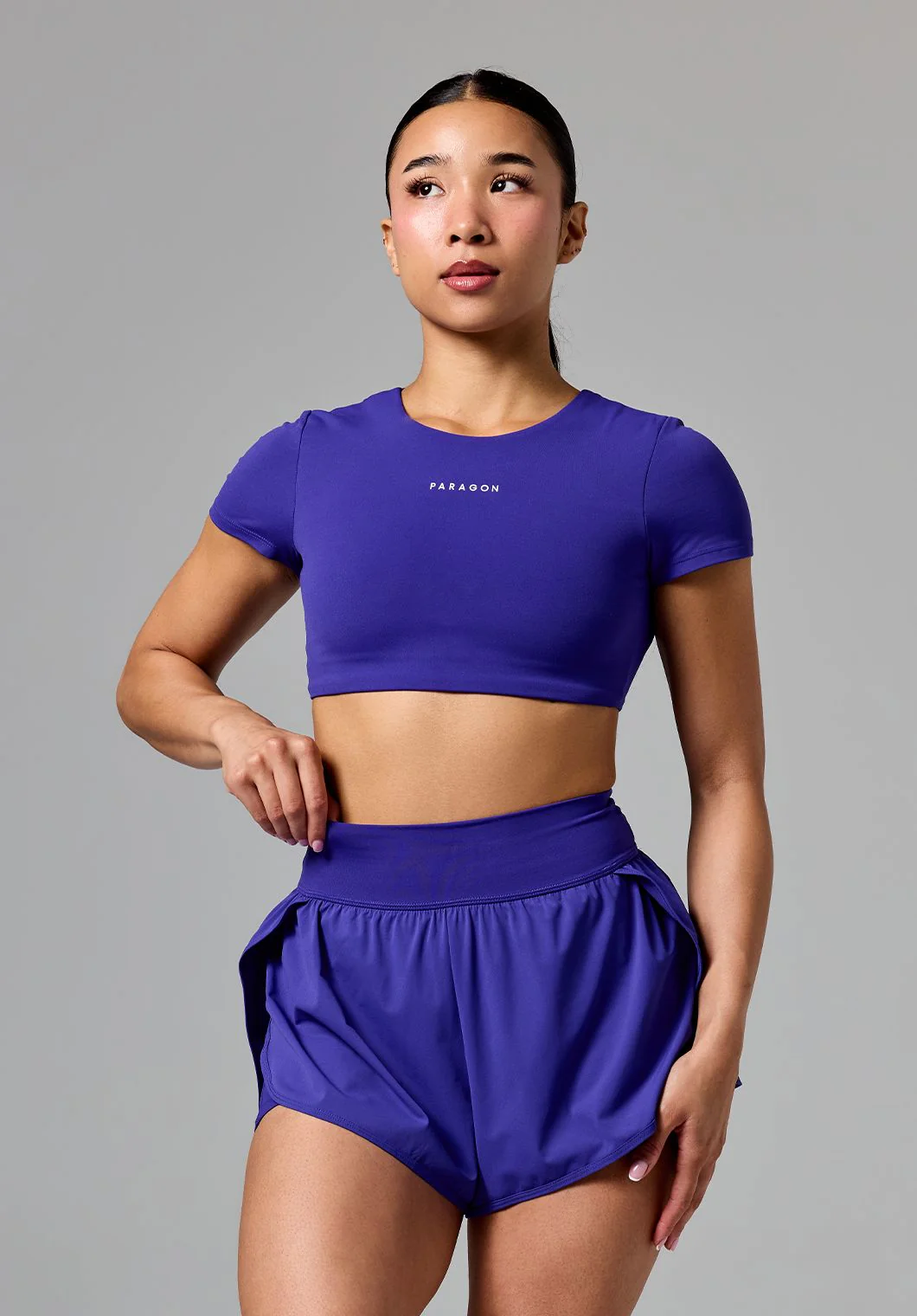 FormLux™ SmoothHold™ Open Back Crop Top Cosmic