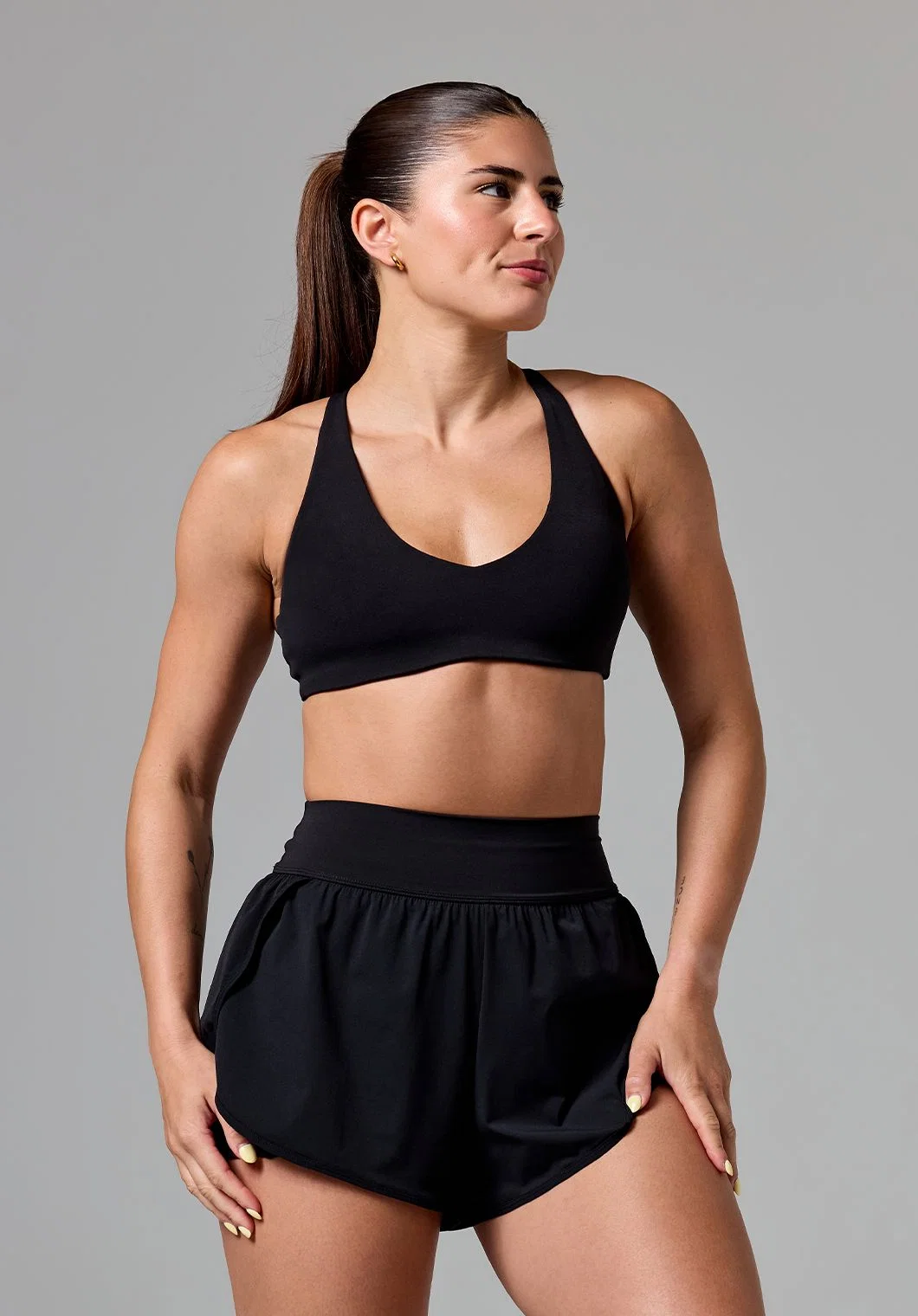 RecStretch™ Apex Crossback Sports Bra Black