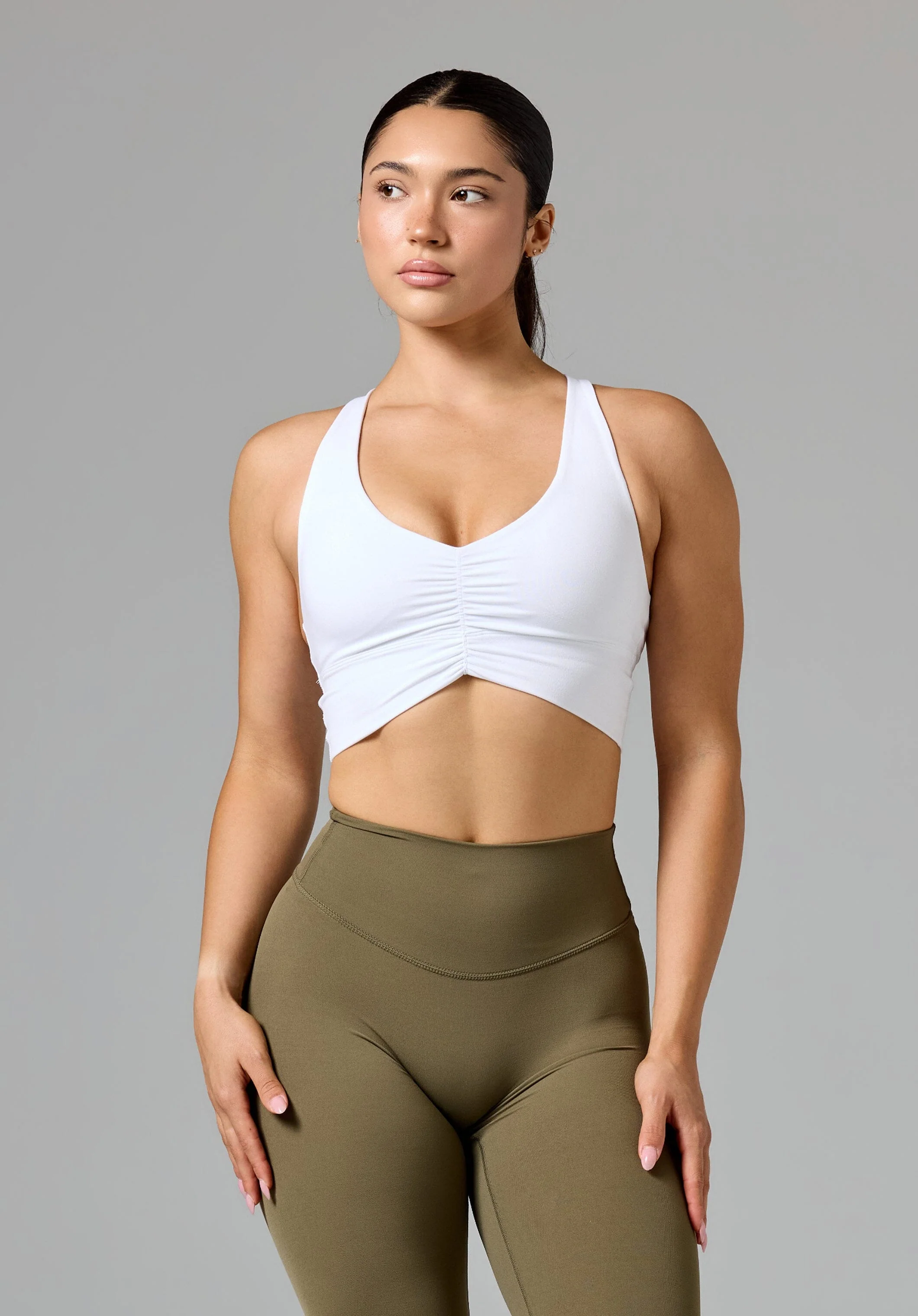 Reluna Ruched Bra White