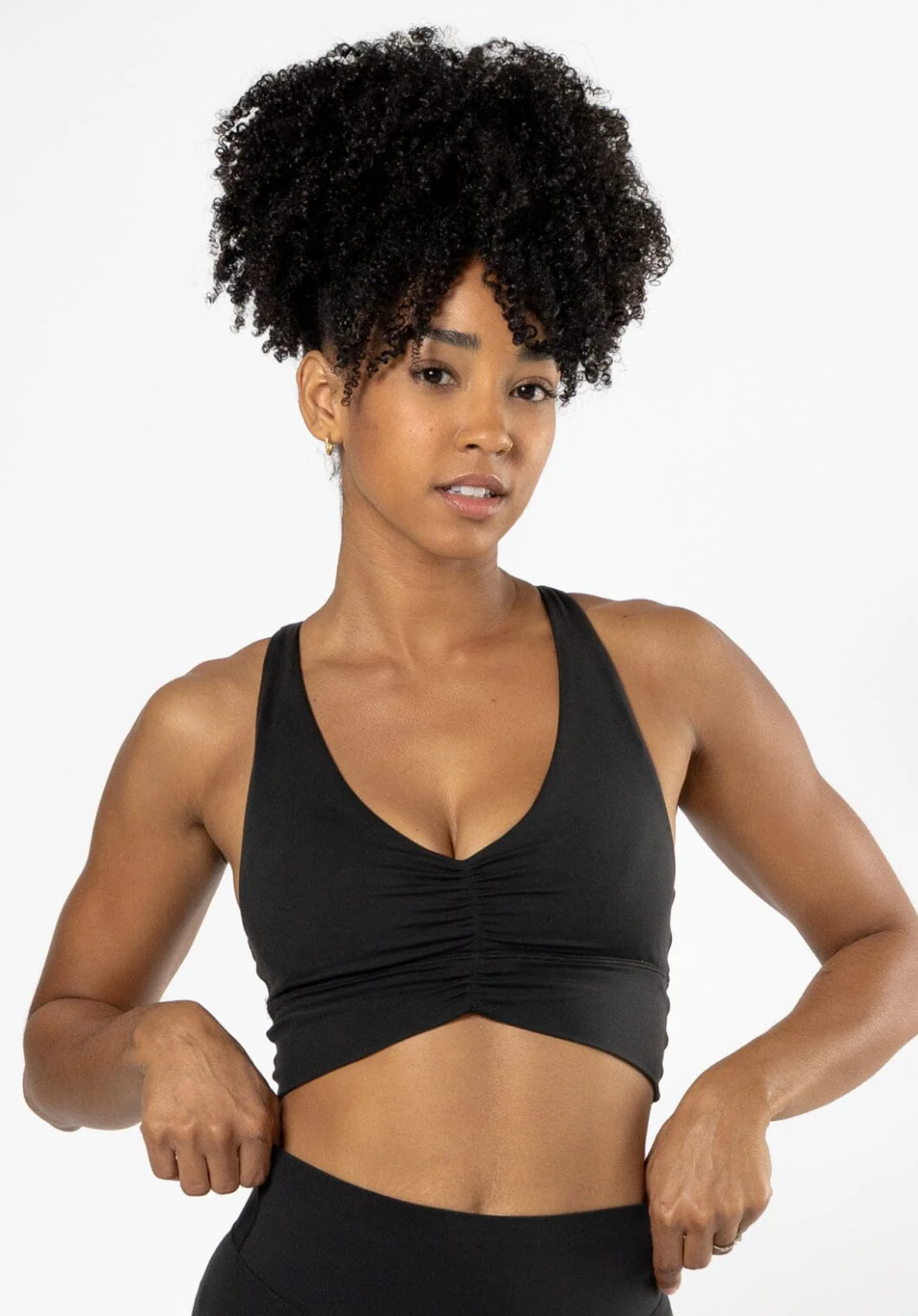Reluna™ Ruched Bra Black